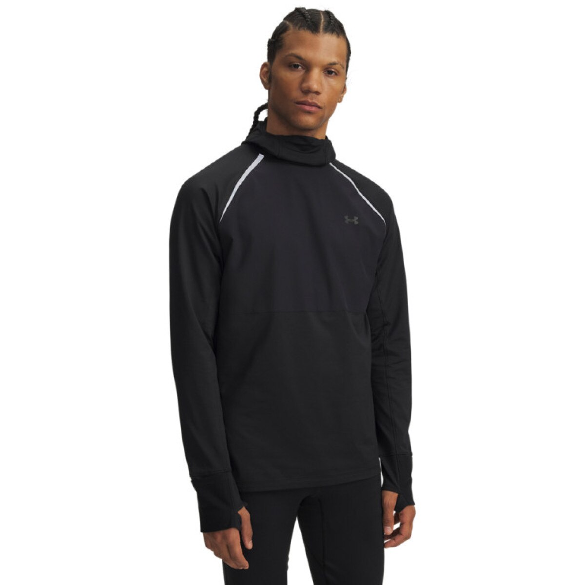 Męska bluza do biegania z kominiarką Under Armour UA Velociti Pro Cold Weather - czarna