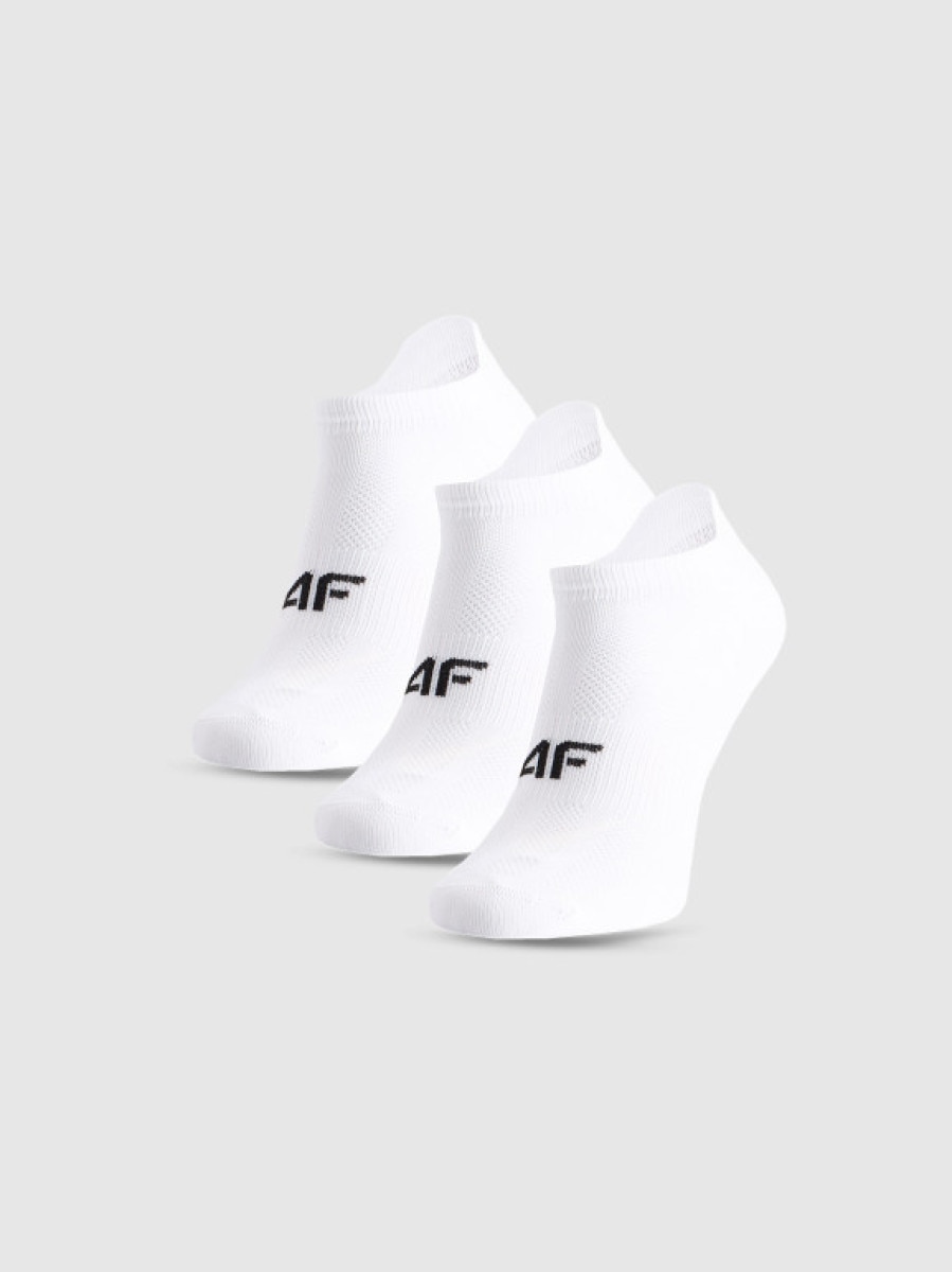 Dziewczęce skarpetki treningowe (3-pack) 4F 4FJWMM00UFSOF260 - białe