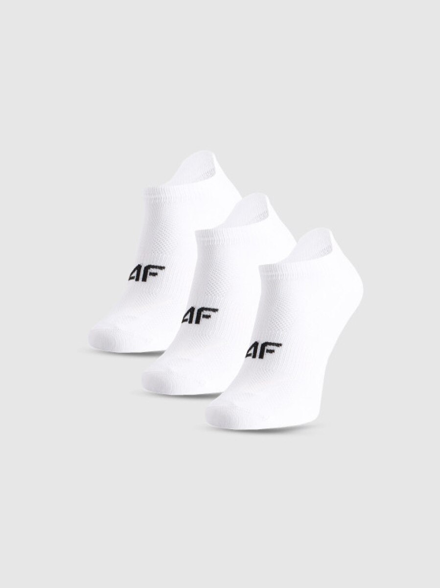 Chłopięce skarpetki treningowe (3-pack) 4F 4FJWMM00UFSOM261 - białe
