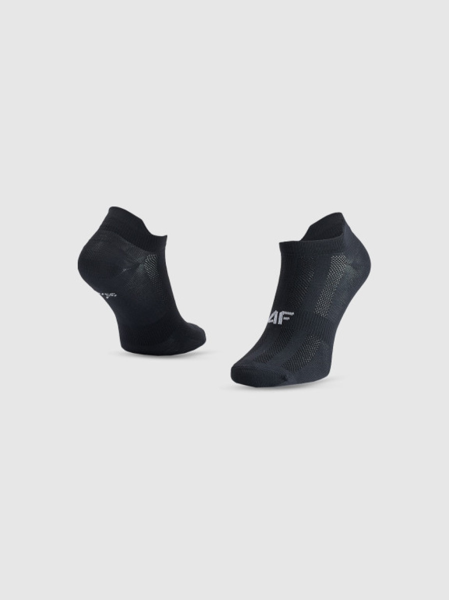 Męskie skarpetki treningowe niskie (3-pack) 4F 4FWMM00UFSOM374 - czarne
