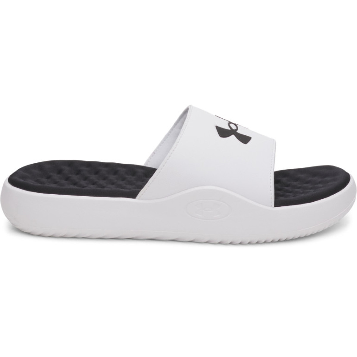 Męskie klapki Under Armour UA Ignite Pro 8 Fix - białe