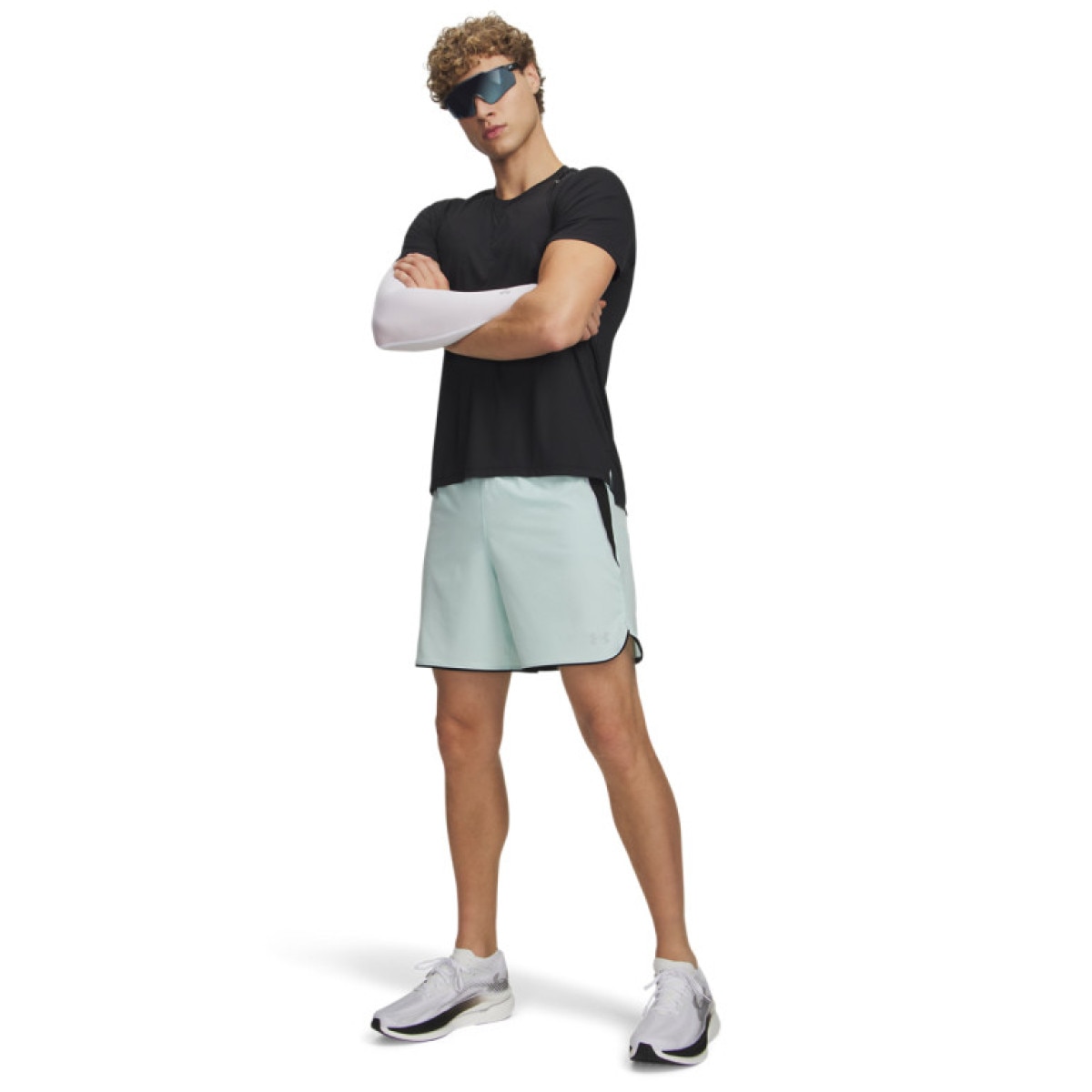 Męskie spodenki do biegania Under Armour UA Velociti Pro 7in Short - miętowe