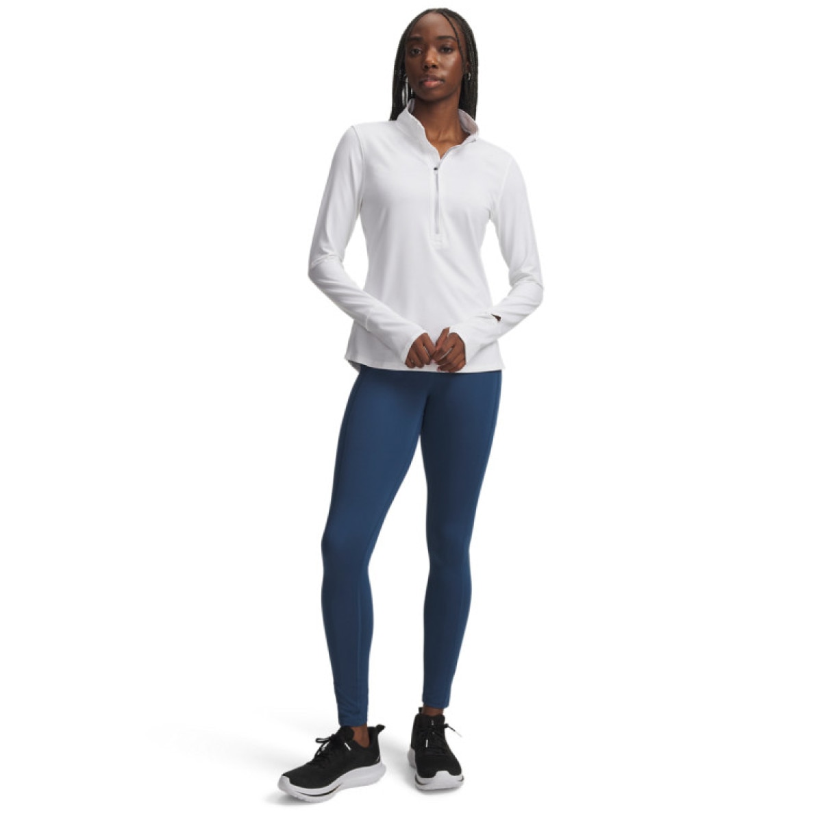 Damskie legginsy do biegania Under Armour UA Velociti Tights - granatowe