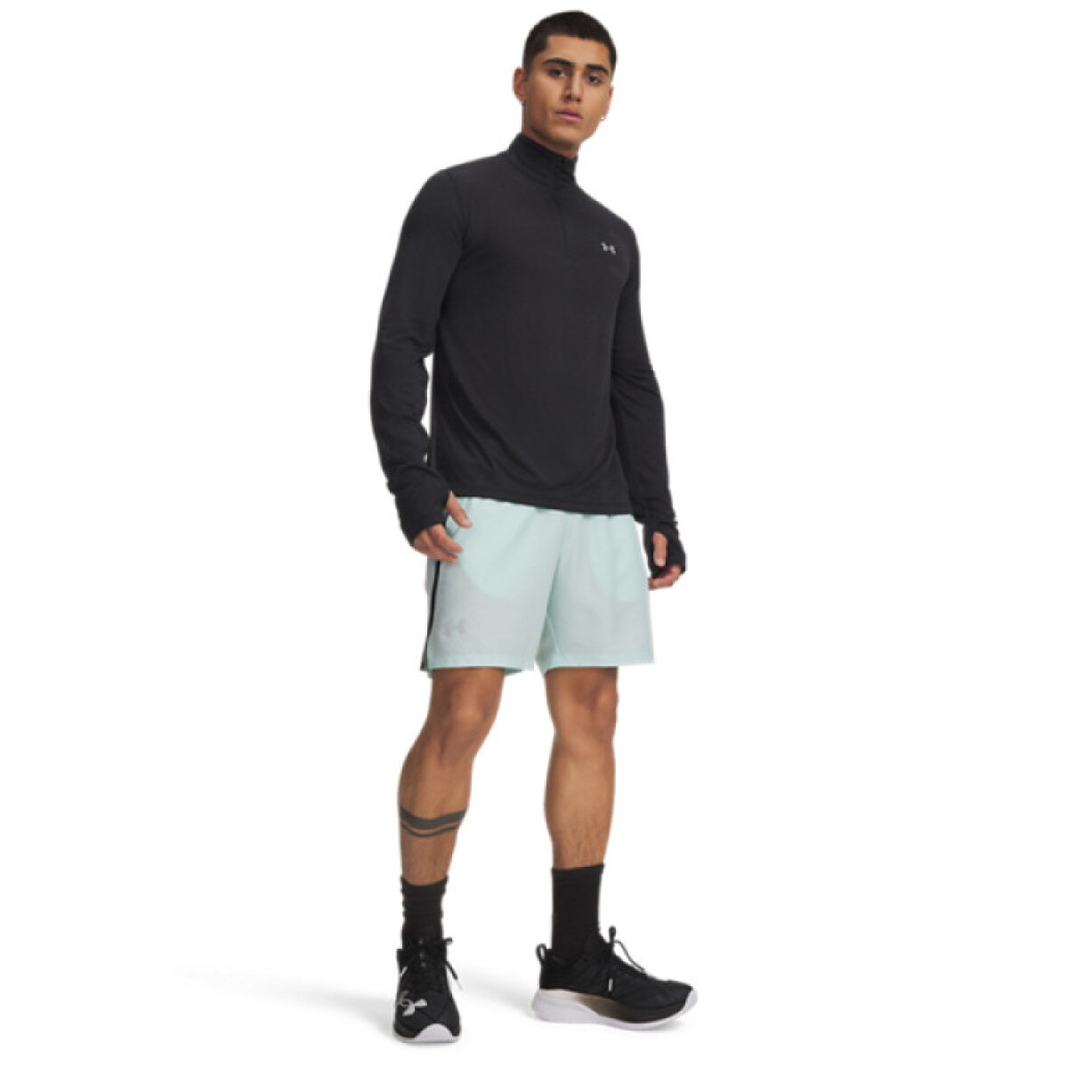 Męskie spodenki do biegania Under Armour UA Launch 7\'\' Short - zielone
