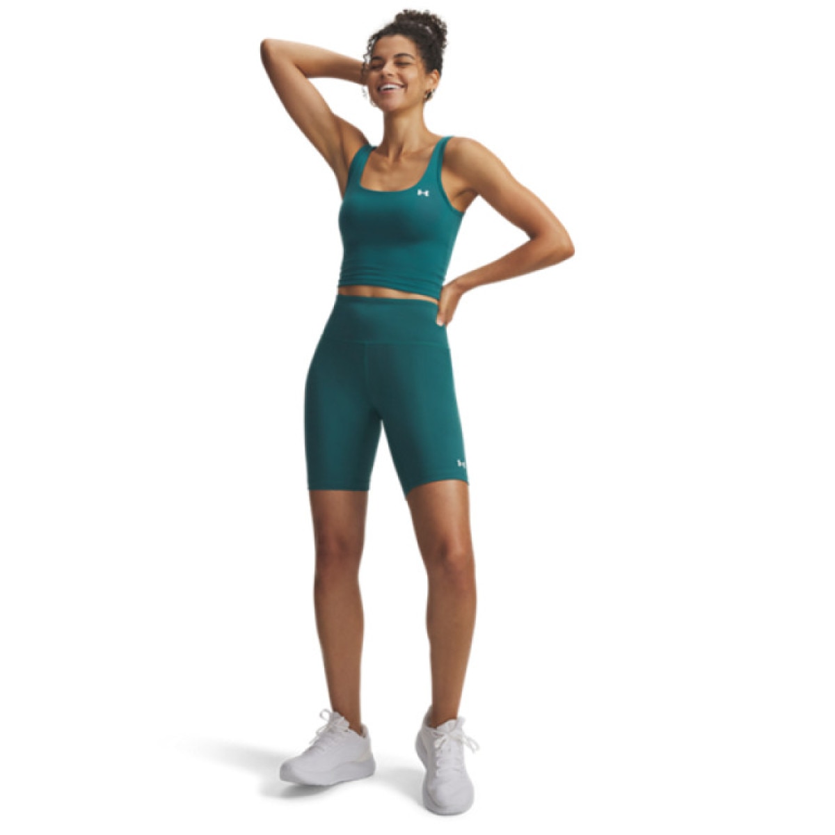 Damskie kolarki treningowe Under Armour Motion Bike Short Emea - zielone