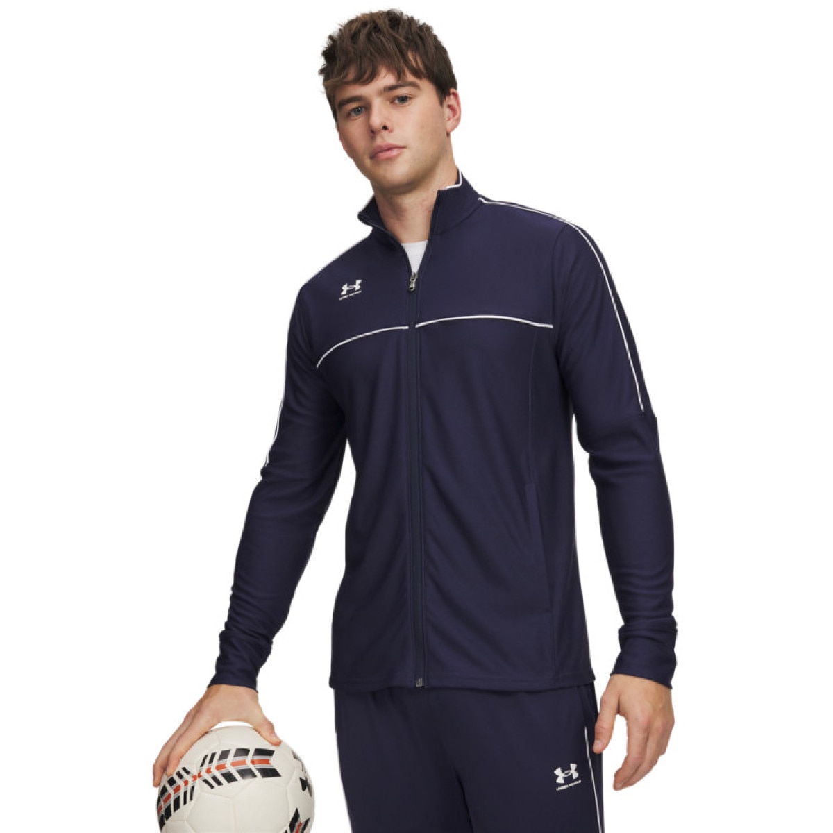 Męska bluzka piłkarska Under Armour UA Challenger - granatowa