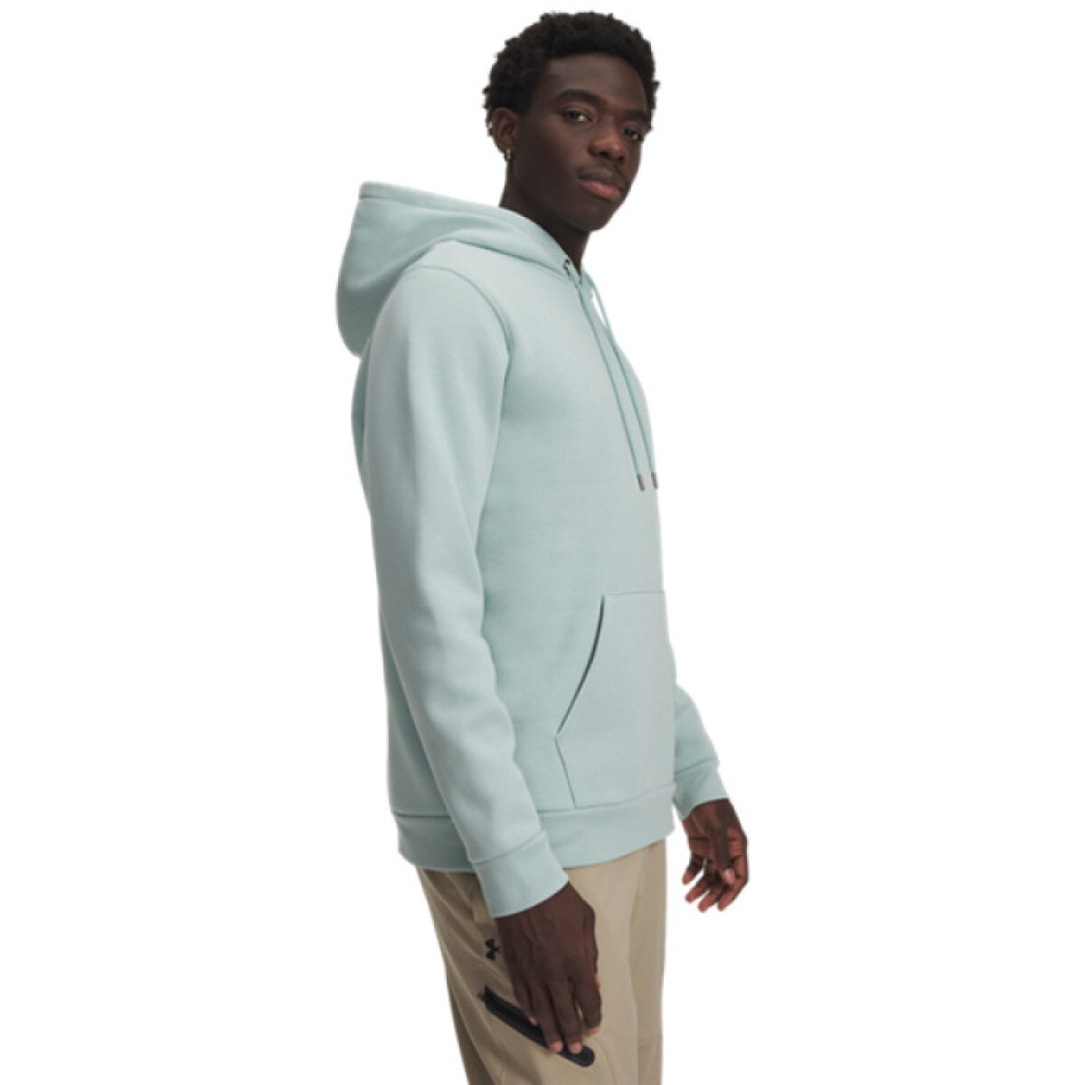 Męska bluza dresowa nierozpinana z kapturem Under Armour UA Icon Fleece Hoodie - zielona