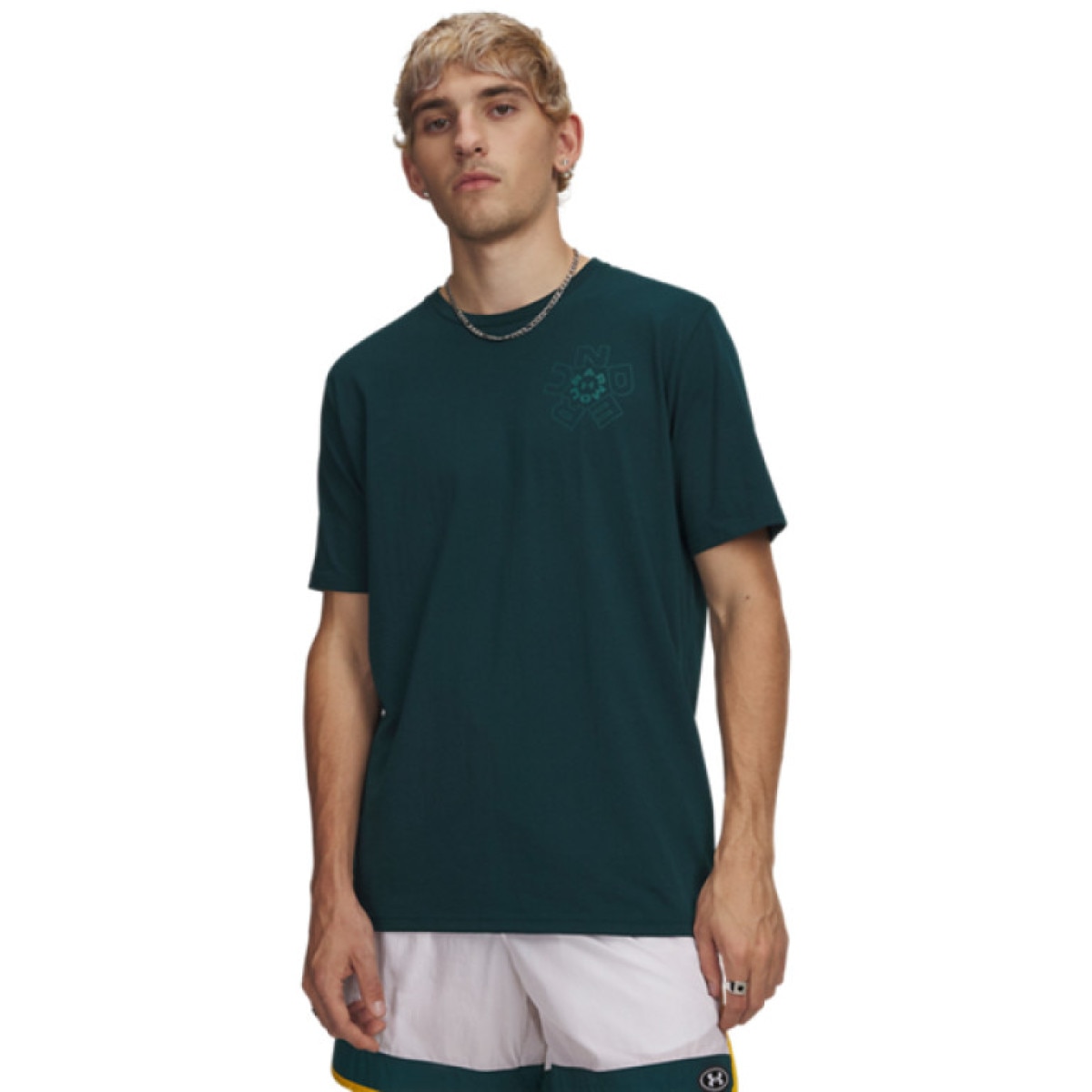 Męski t-shirt z nadrukiem Under Armour UA M Radial WM SS - zielony