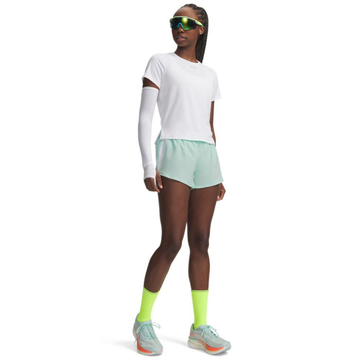 Damskie spodenki do biegania Under Armour UA Velociti Pro 3\" Shorts - miętowe