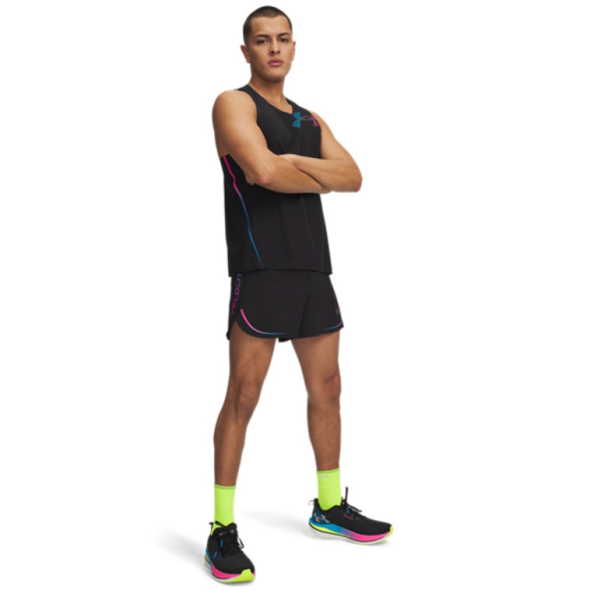 Męskie spodenki do biegania Under Armour UA Velociti Elite - czarne