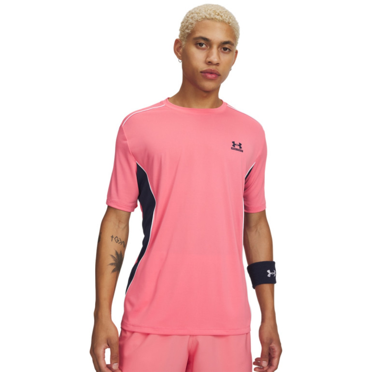 Męska koszulka treningowa Under Armour UA Tech Sport Short Sleeve - różowy
