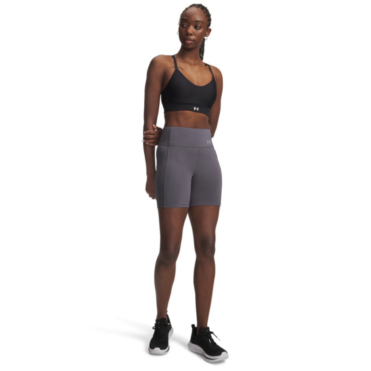 Damskie spodenki do biegania Under Armour UA Velociti 6\" Fitted Short - szare