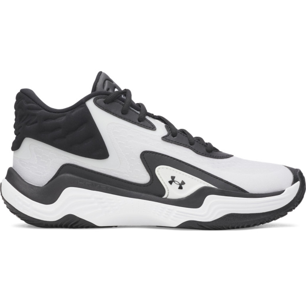 Buty do koszykówki uniseks Under Armour UA Spawn 7 Mid - białe