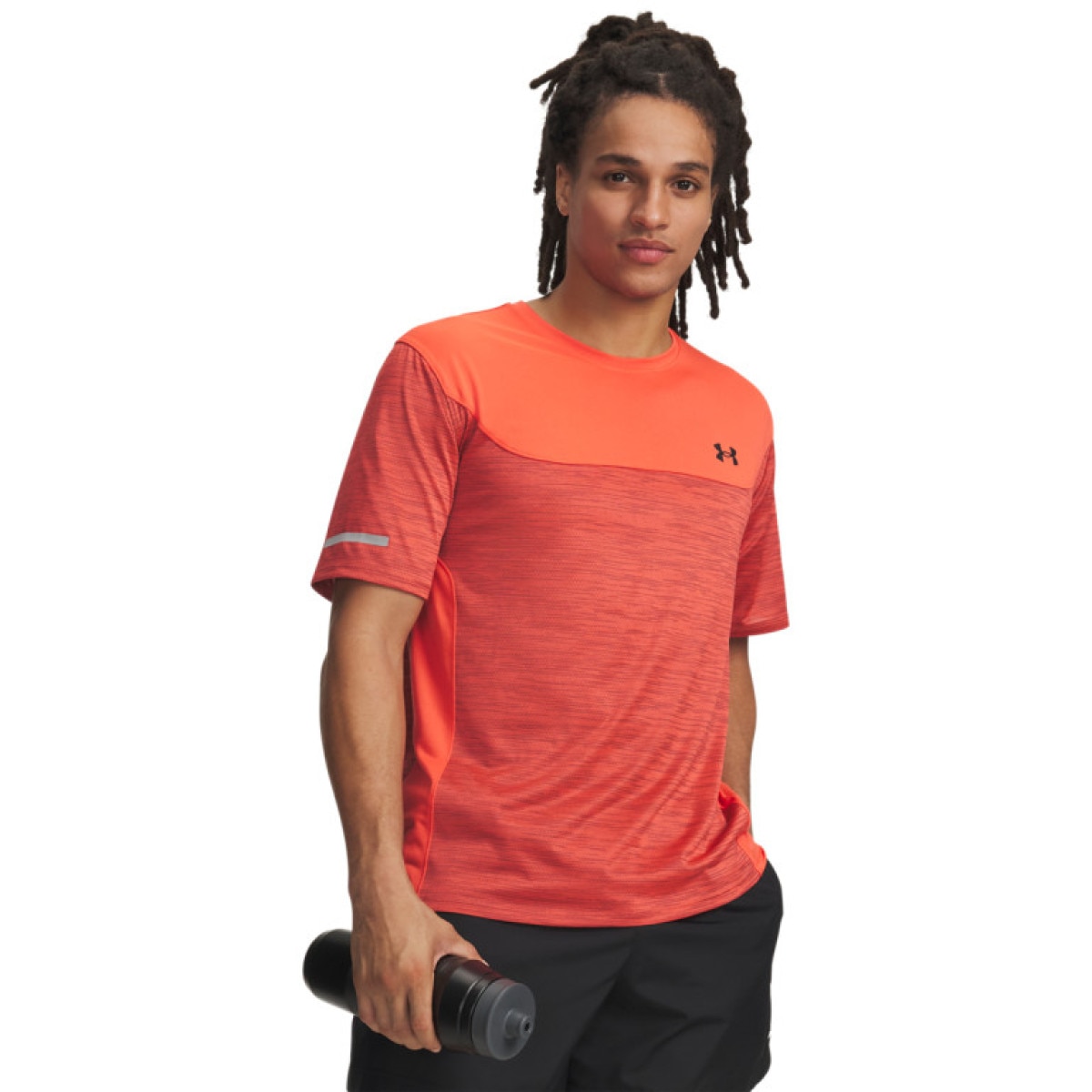 Męska koszulka treningowa Under Armour UA Tech Utility SS - pomarańczowa