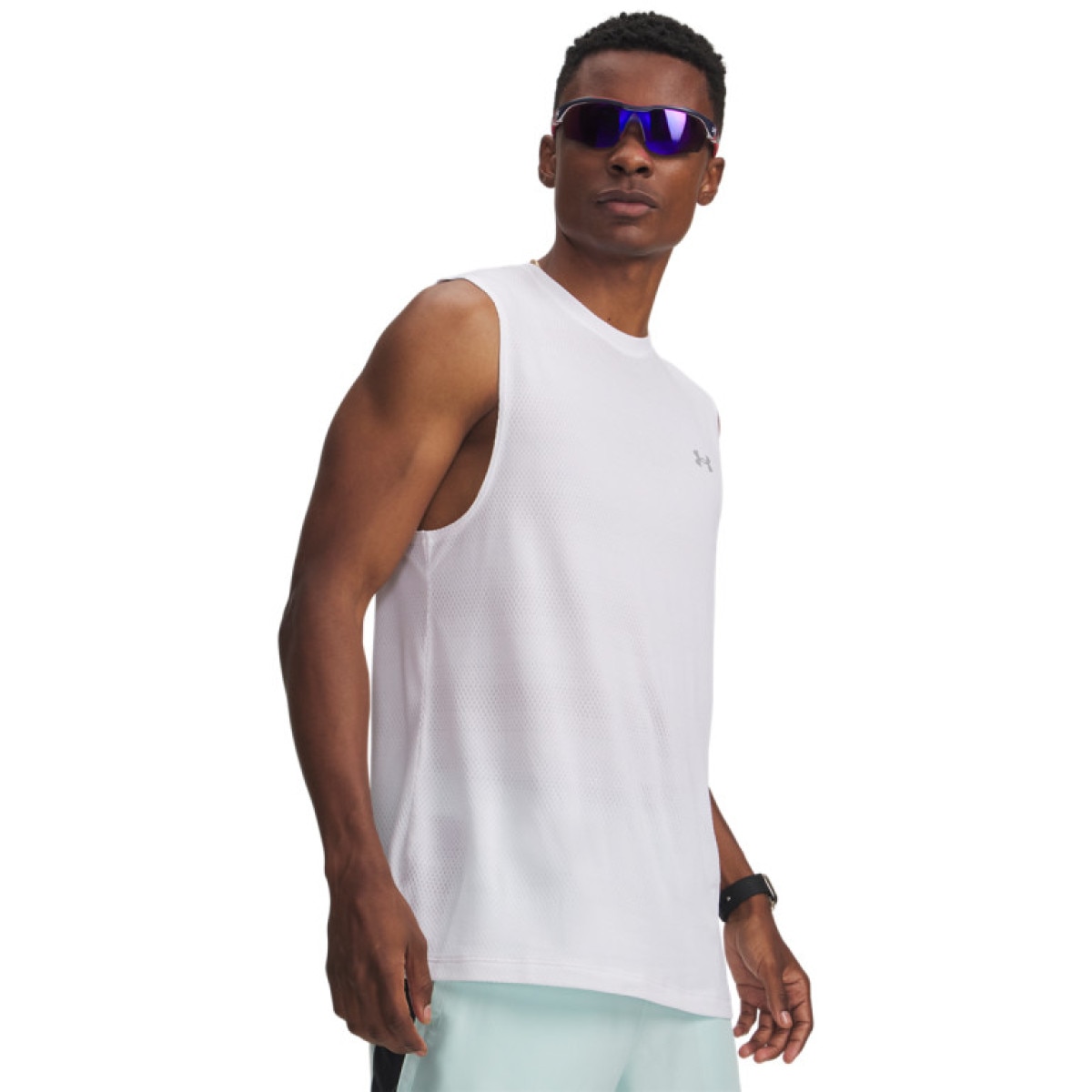 Męska koszulka do biegania Under Armour UA Velociti Tank - biała