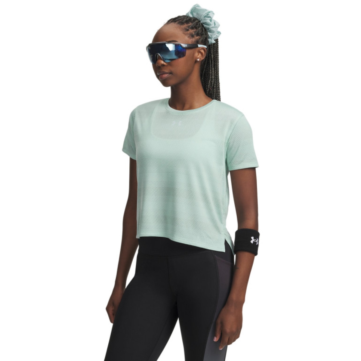 Damska koszulka do biegania Under Armour UA Velociti Shortsleeve - miętowa