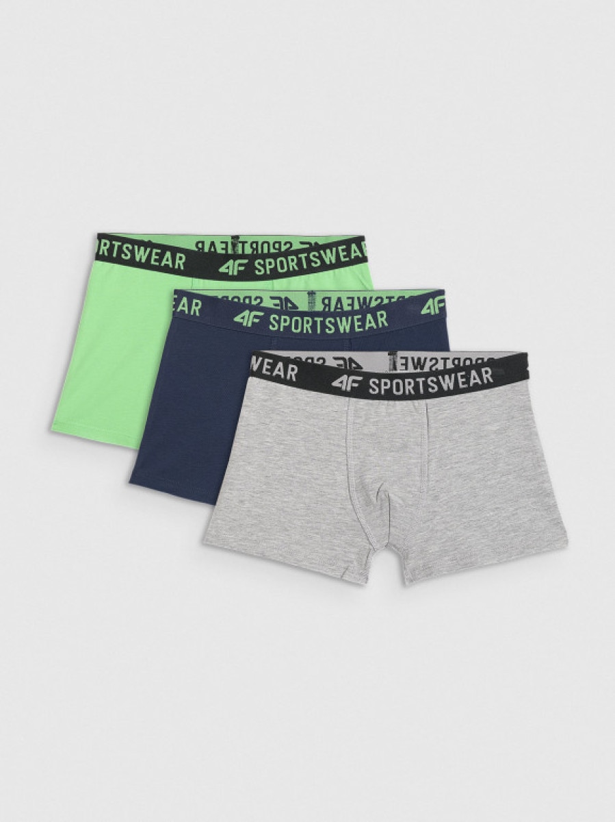 Chłopięce bokserki (3-pack) 4F 4FJRSS26UBXSM094 - multikolor