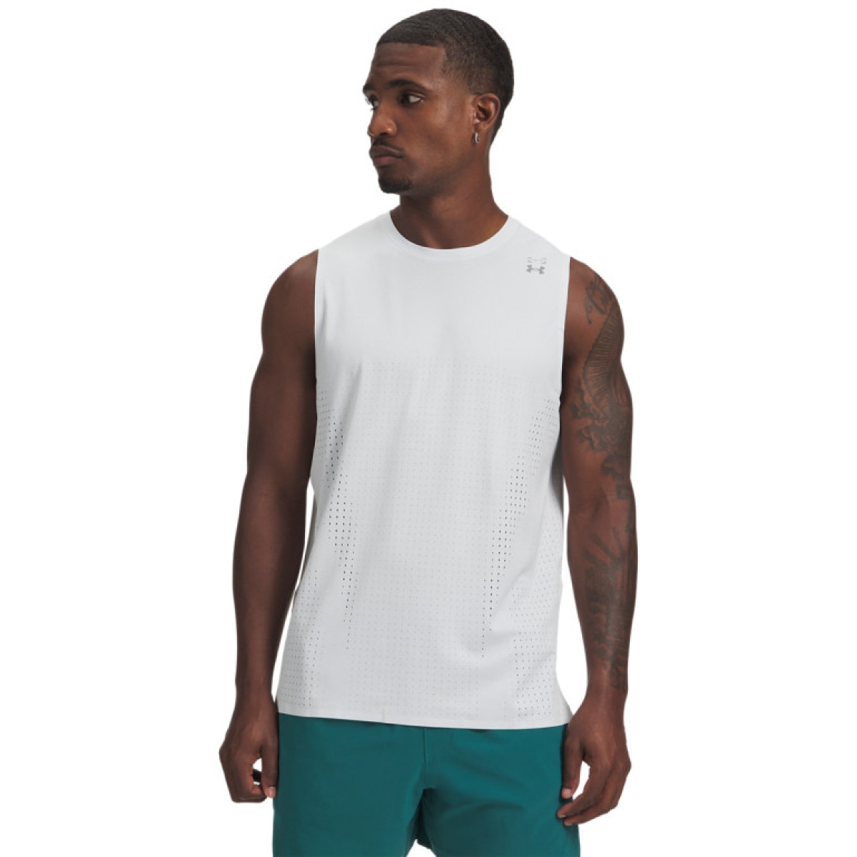 Męski top treningowy Under Armour UA Halo Vent SL - szary