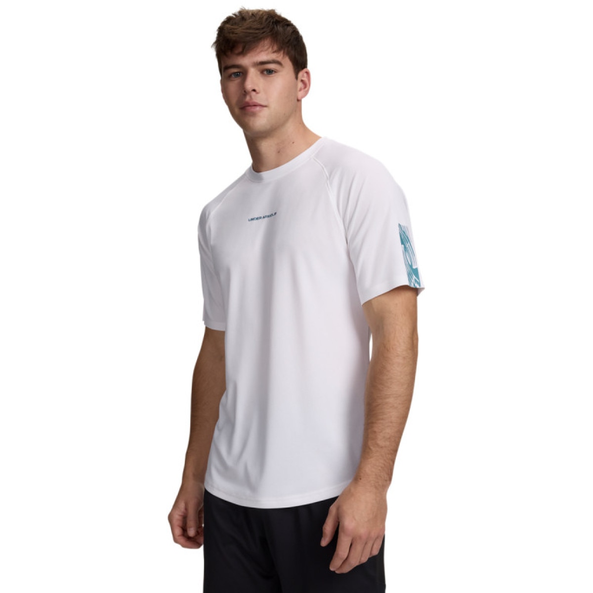 Męska koszulka piłkarska Under Armour UA Challenger Elite SS - biała