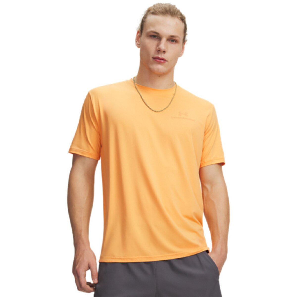Męska koszulka treningowa Under Armour Vanish Energy SS - pomarańczowa
