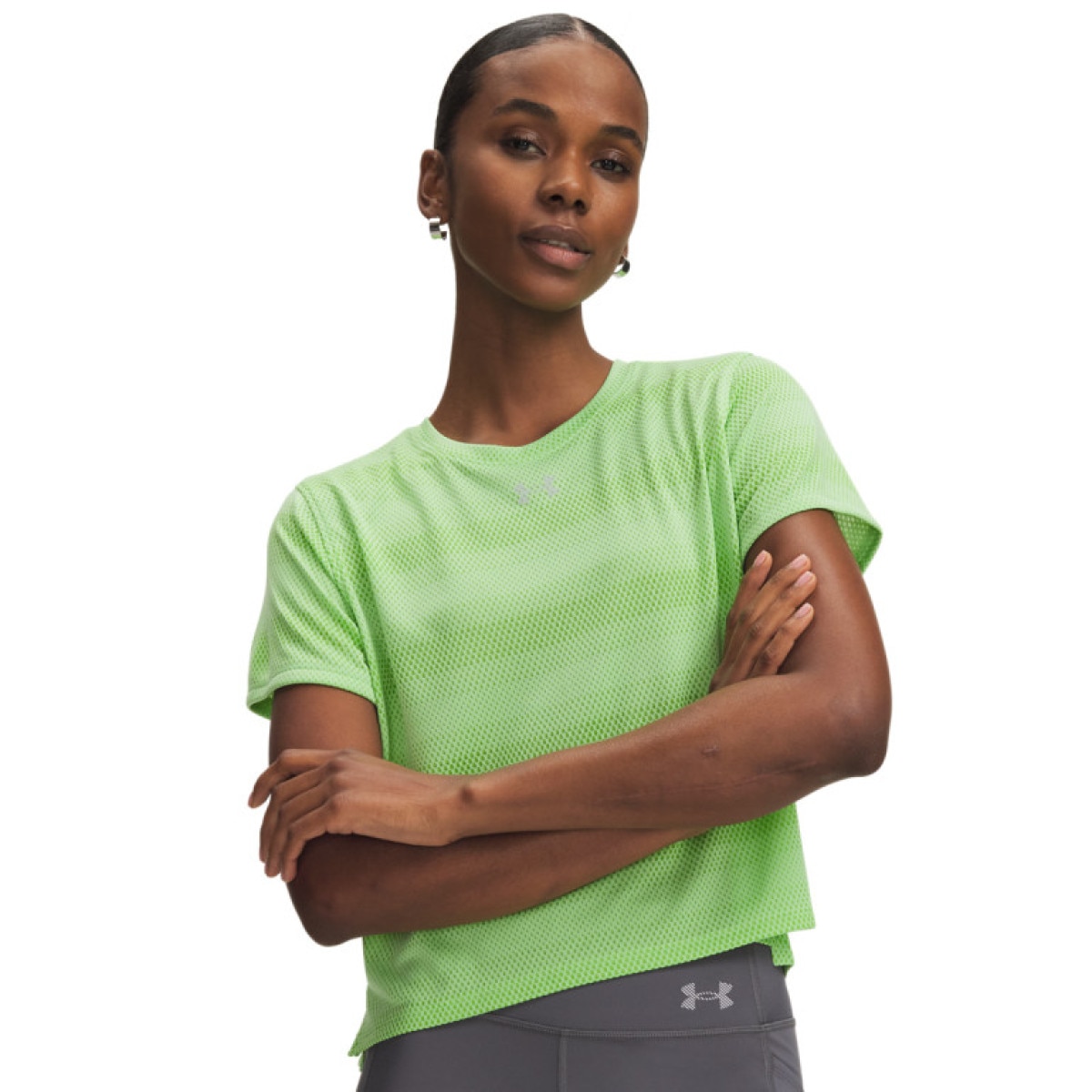 Damska koszulka do biegania Under Armour UA Velociti Shortsleeve - zielona
