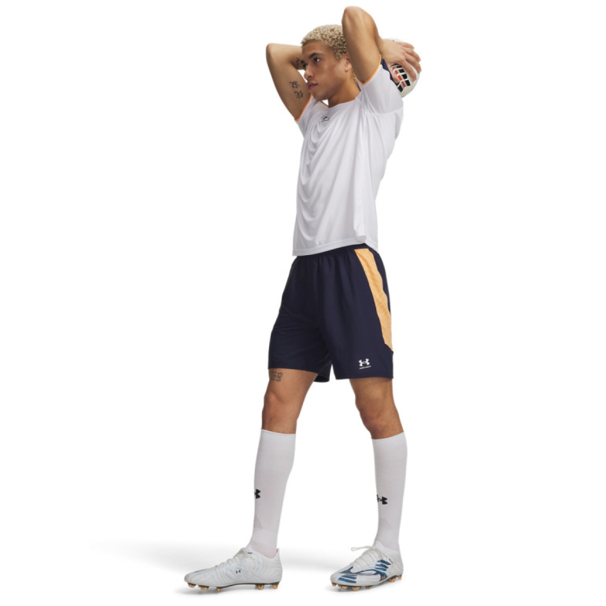 Męskie spodenki treningowe Under Armour UA Challenger Pro Shorts - granatowe