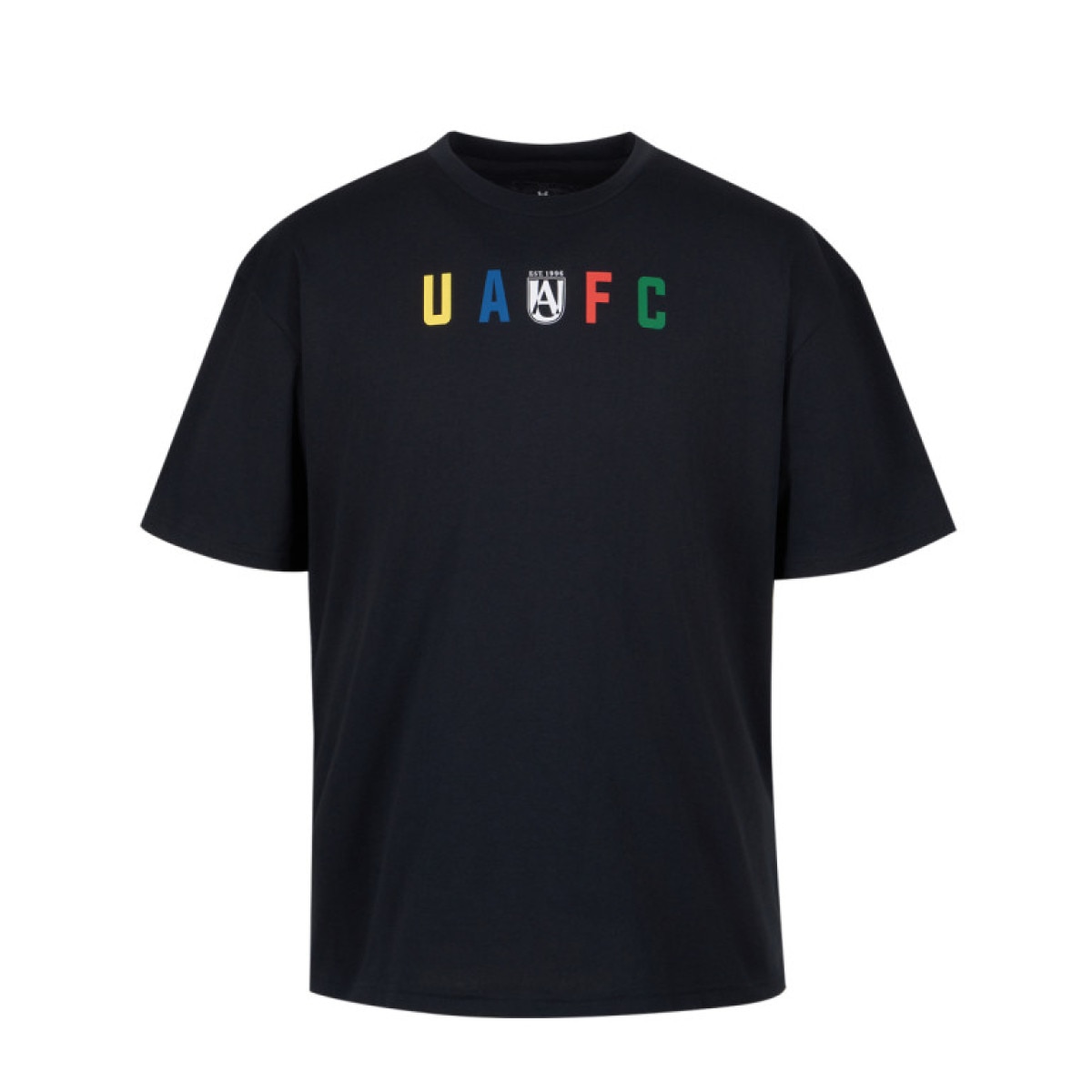 Męski t-shirt z nadrukiem Under Armour UA M GFB FLAG HWT SS - czarny