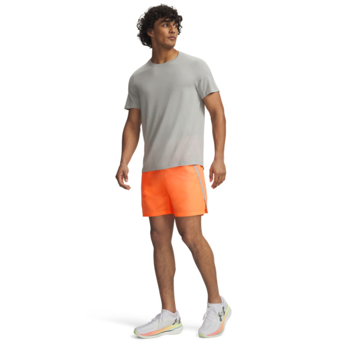 Męskie spodenki do biegania Under Armour UA Launch 7\'\' Short - koralowe