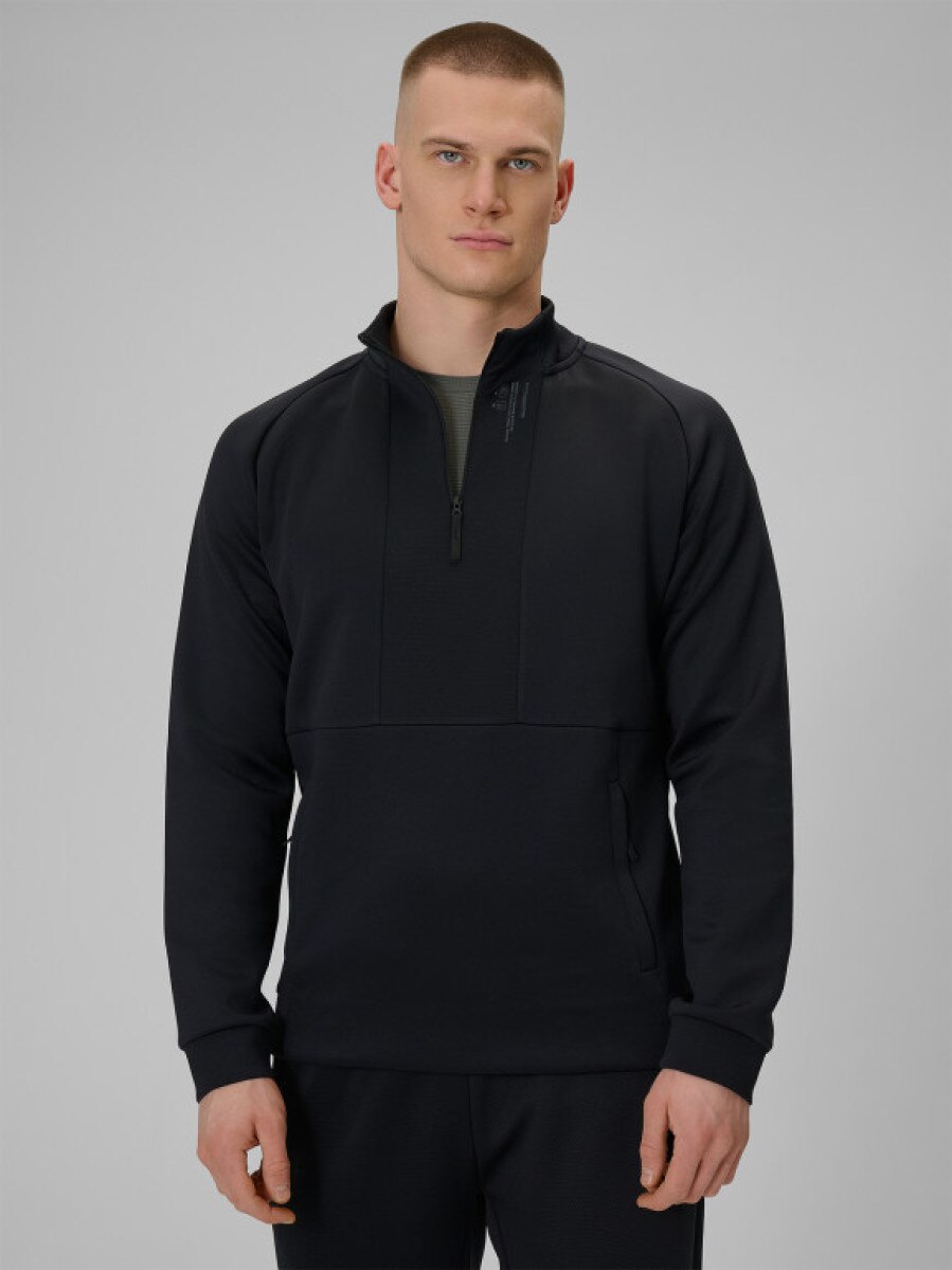 Męska bluza treningowa 4F 4FWSS26TFSWM628 - czarna