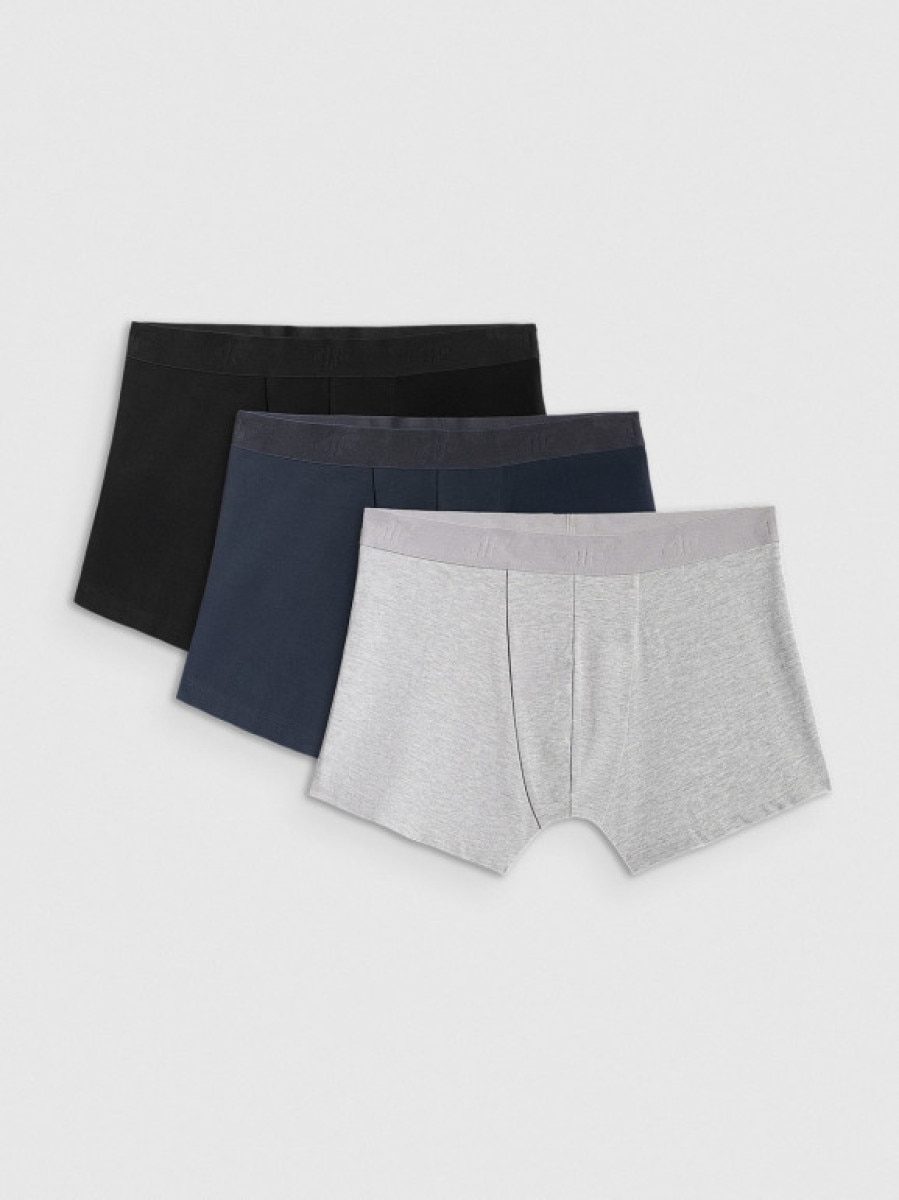 Męskie bokserki (3-pack) 4F 4FRSS26UBXSM103 - multikolor