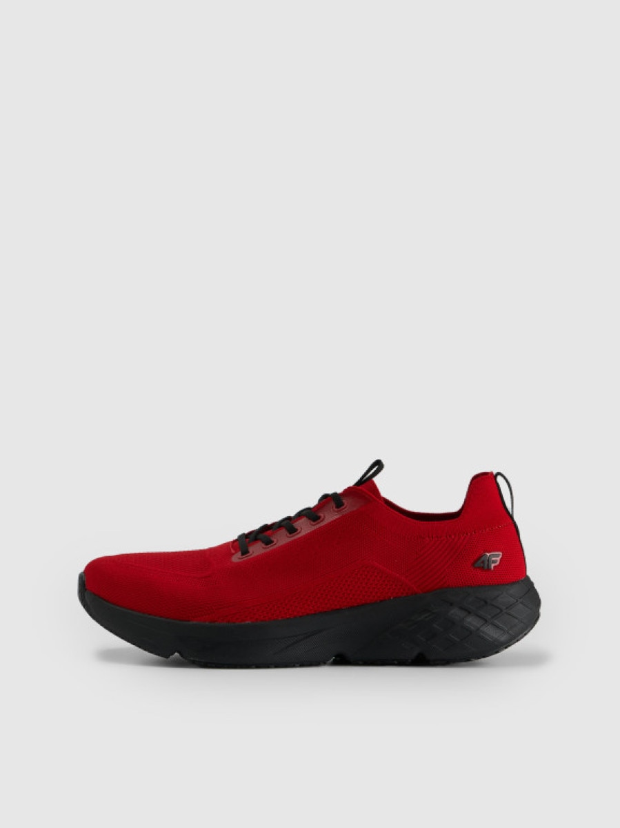 Męskie sneakersy VELOCORE 4F 4FRSS26FSNEM018 - czerwone