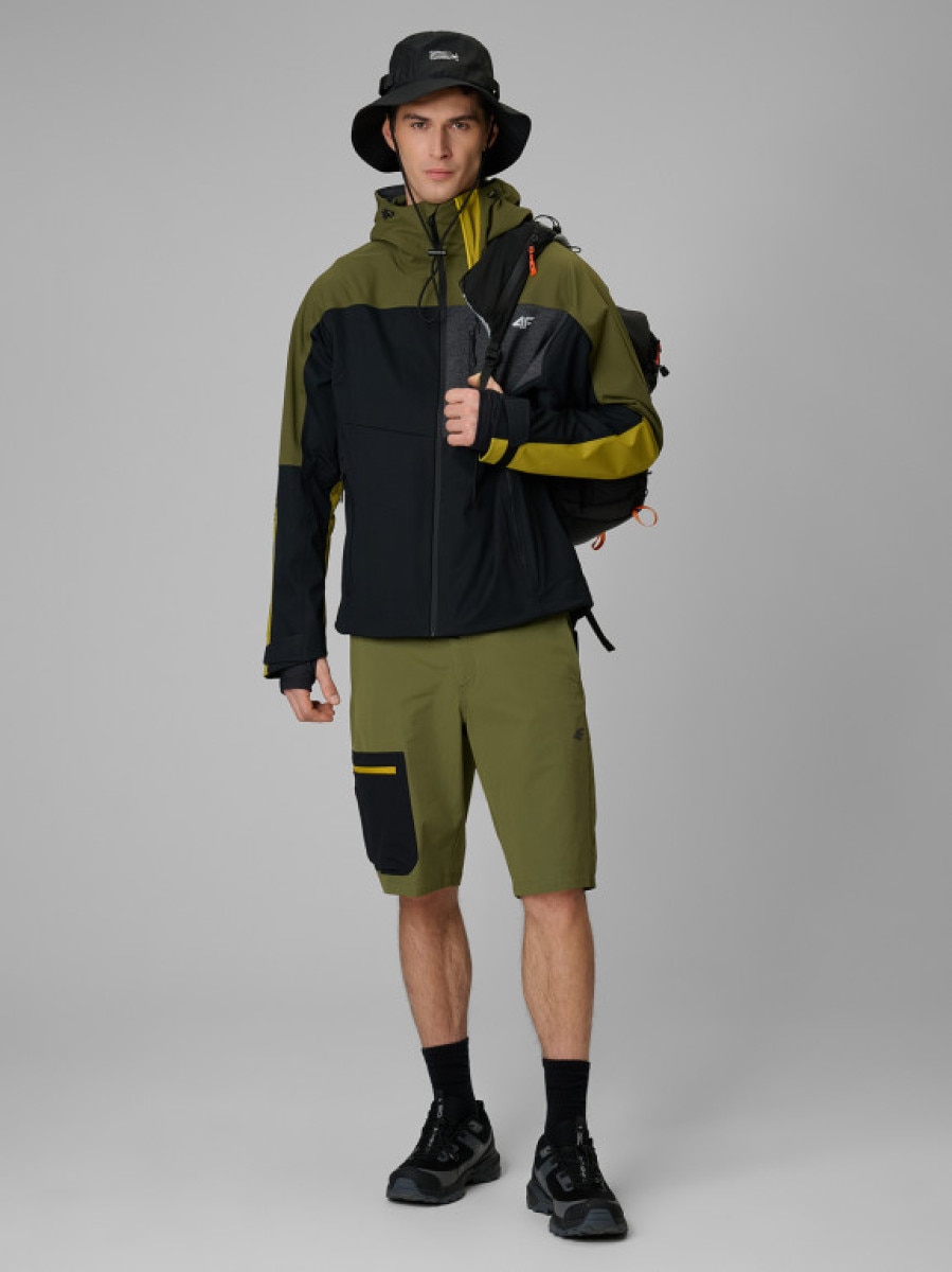 Męskie spodenki trekkingowe 4F 4FWSS26TFSHM1553 - khaki