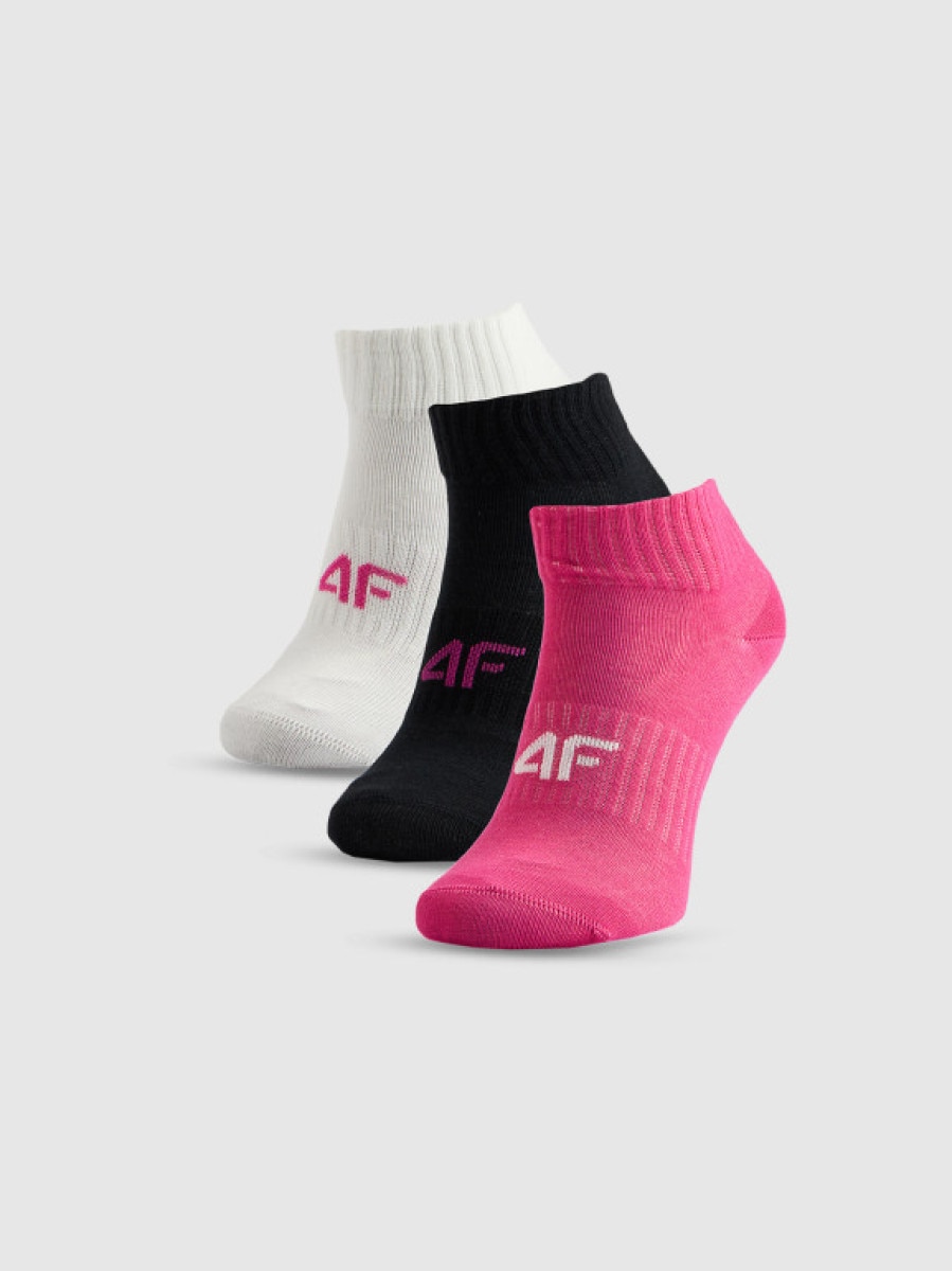 Dziewczęce skarpetki (3-pack) 4F 4FJRSS26USOCF0857 - multikolor