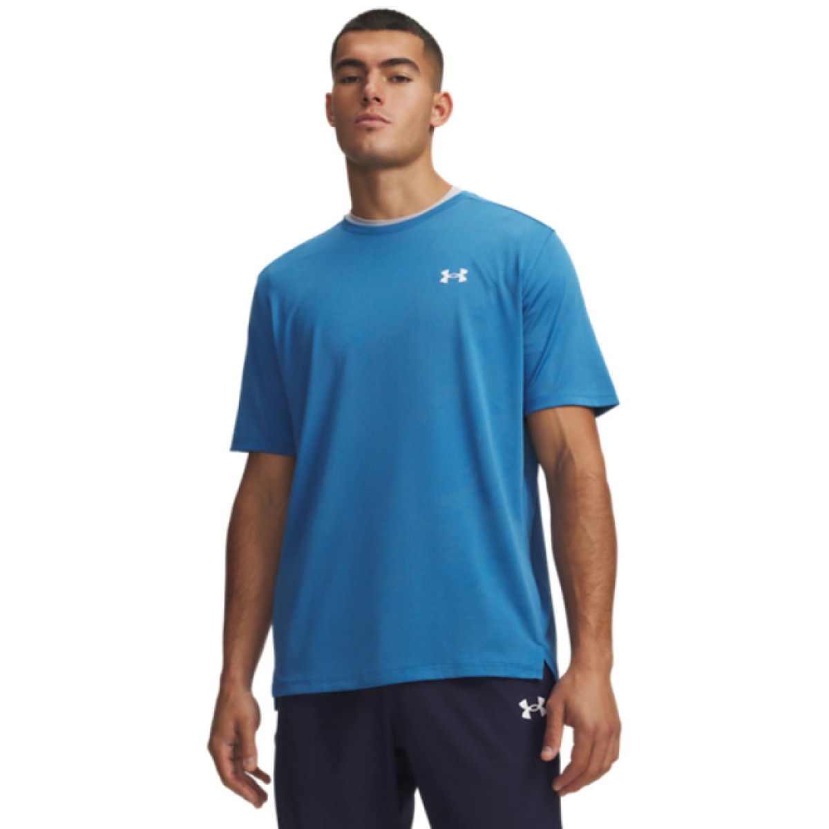 Męska koszulka treningowa Under Armour UA Tech Vent Jcqrd SS - niebieska
