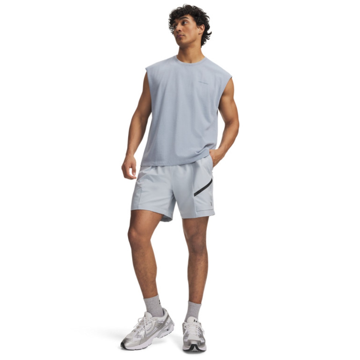 Męskie spodenki Under Armour UA Unstoppable Woven Shorts - szare