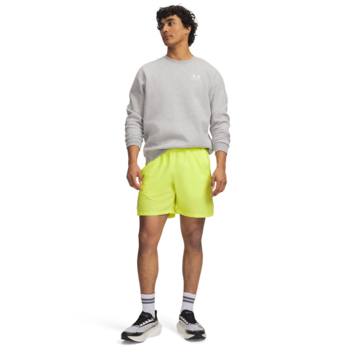 Męskie spodenki do biegania Under Armour UA Launch 7\'\' Short - żółte