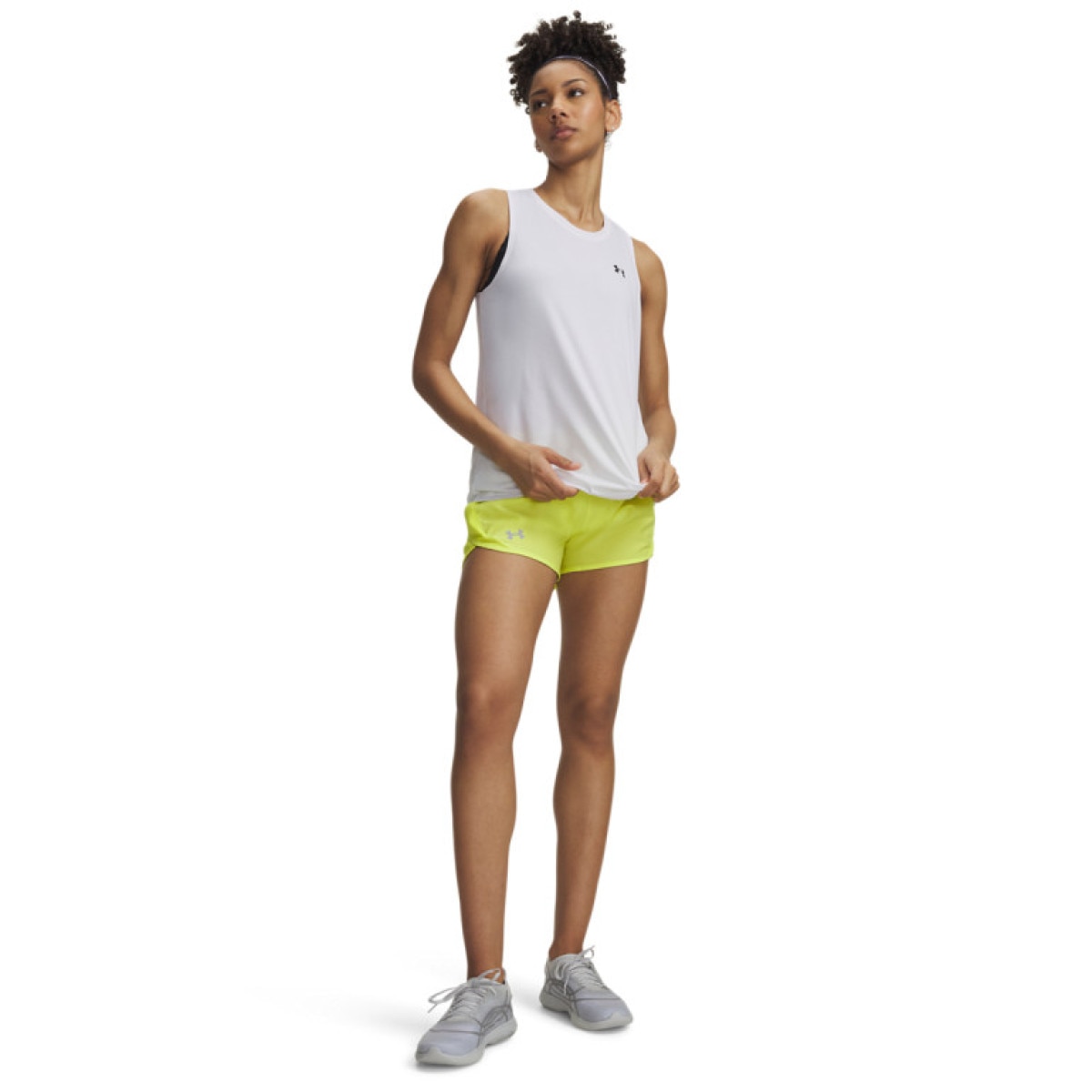 Damskie spodenki do biegania Under Armour UA Fly By 3\'\' Shorts - żółte