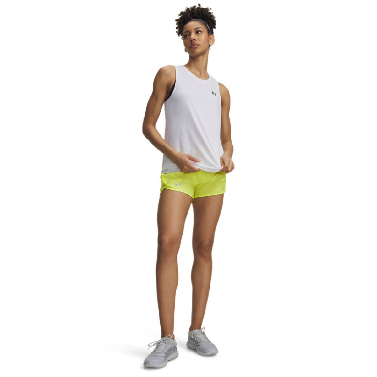 Damskie spodenki do biegania Under Armour UA Fly By 3\'\' Shorts - żółte