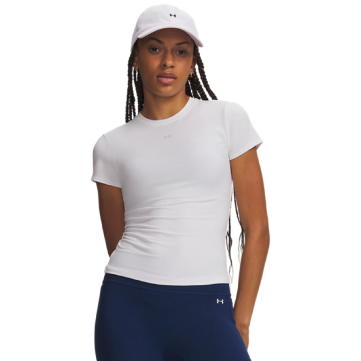 Damska koszulka treningowa Under Armour Motion Fitted SS - biała