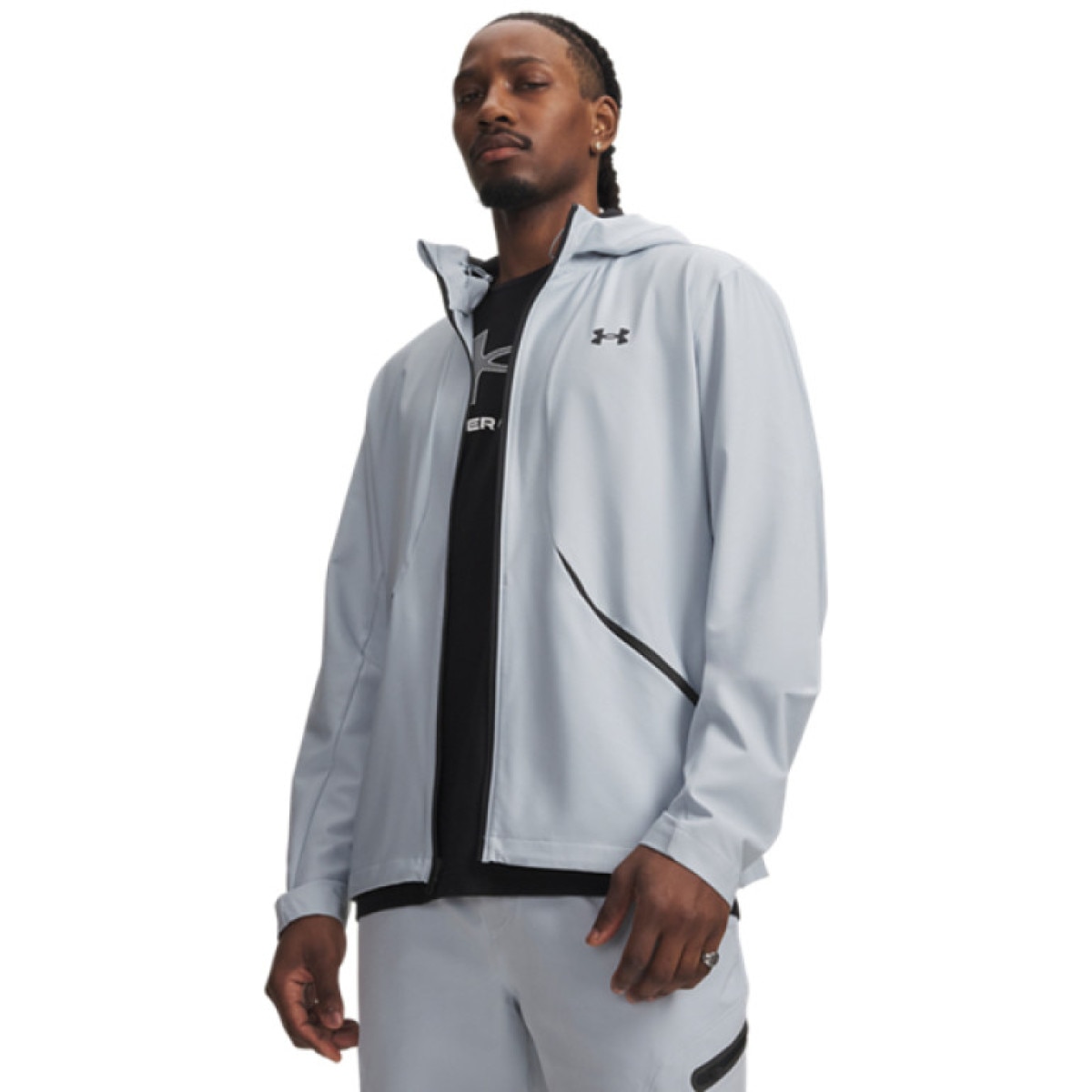 Męska kurtka z kapturem Under Armour UA Unstoppable Woven Jacket - niebieska