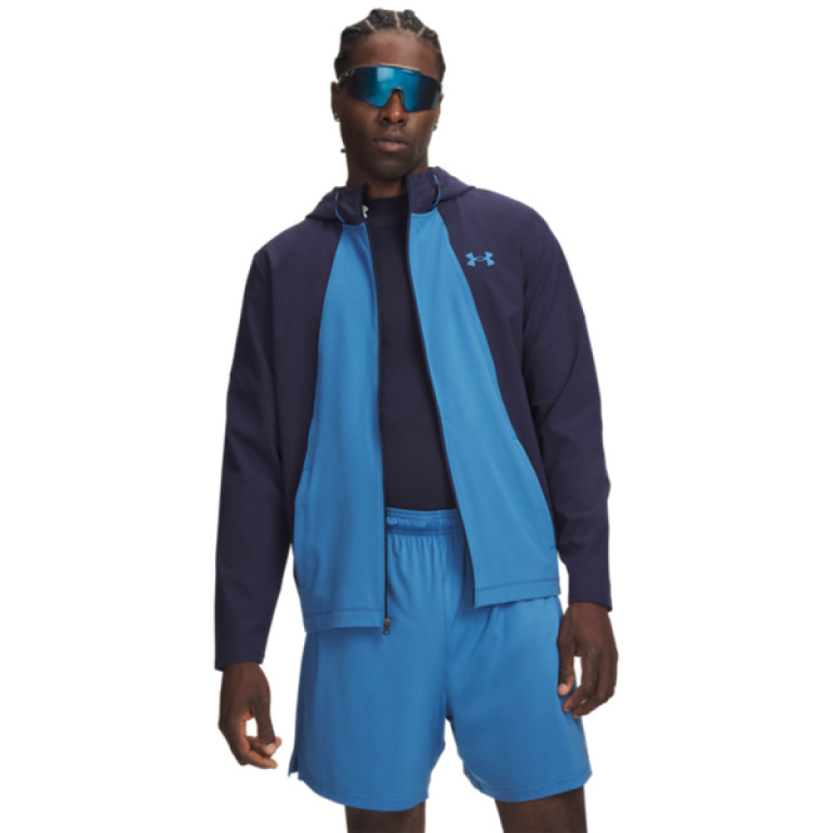 Męska kurtka treningowa Under Armour UA Tech Utility Woven Jckt - granatowa