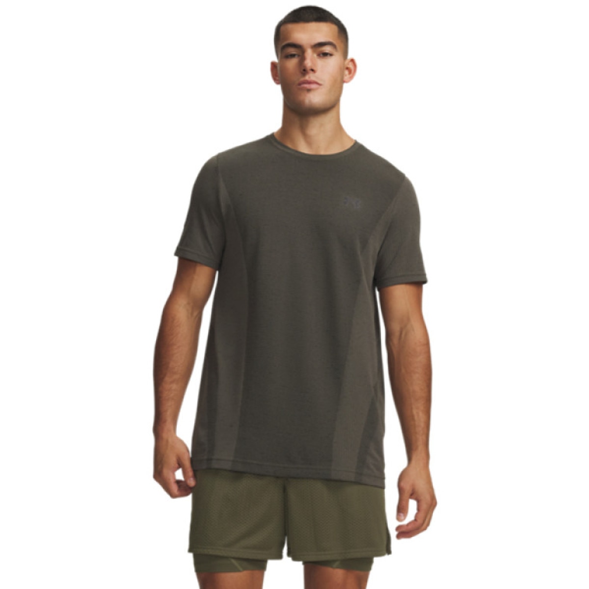 Męska koszulka treningowa Under Armour UA Vanish Seamless SS - khaki