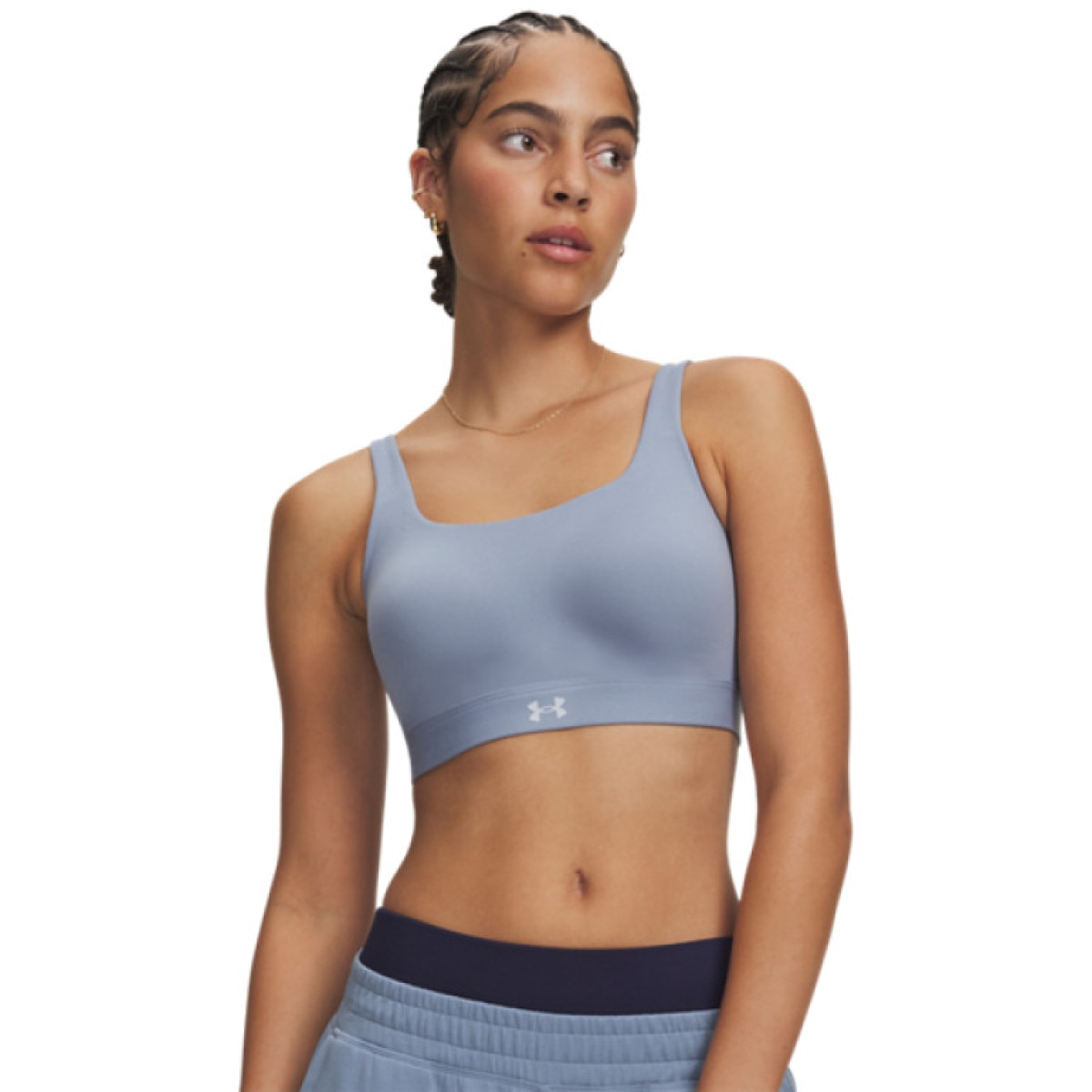 Damski biustonosz treningowy Under Armour UA Effortless High - niebieski
