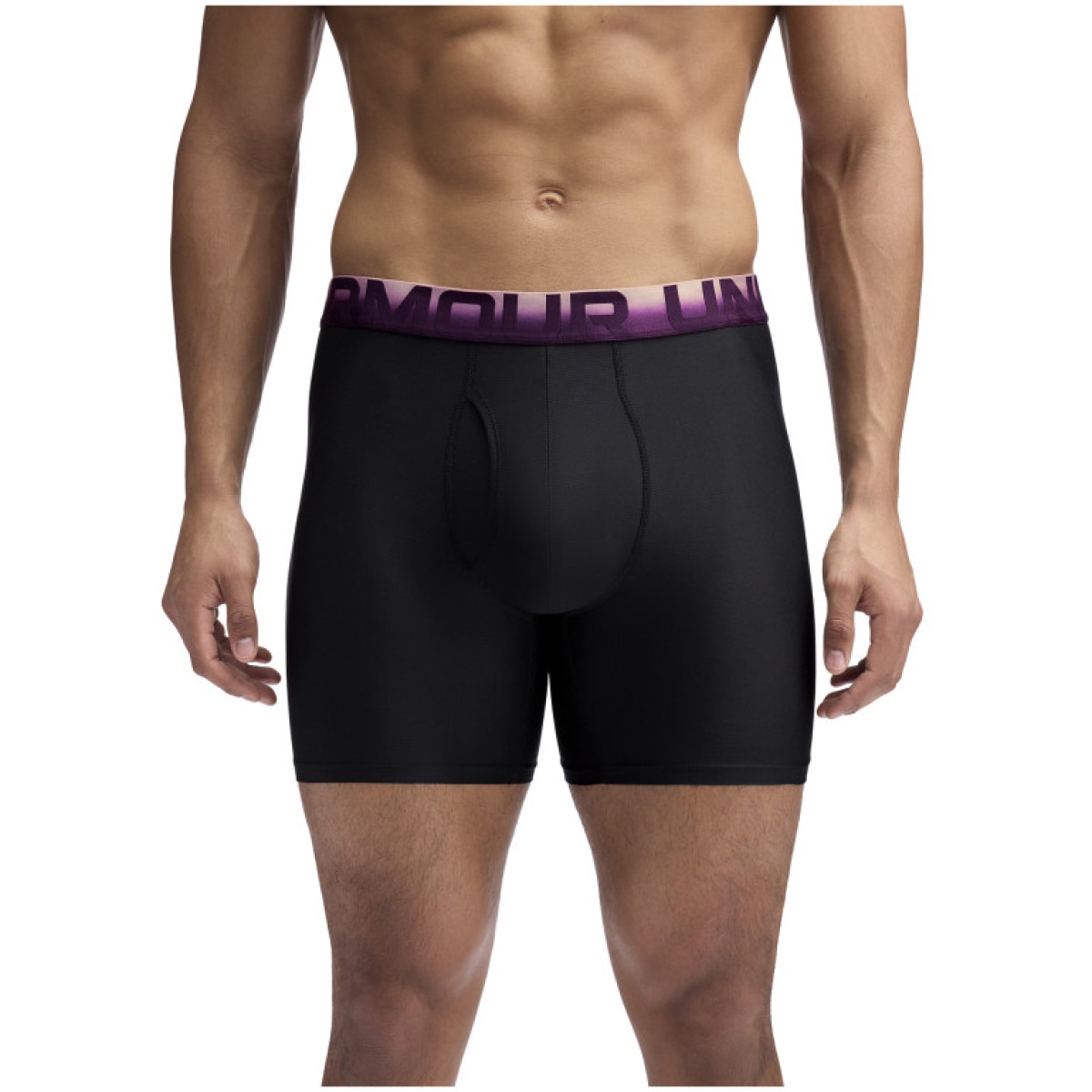 Męska bielizna treningowa (3-pack) Under Armour UA PERFORMANCE TECH MESH - OMBRE WB 6\" 3pk - czarna