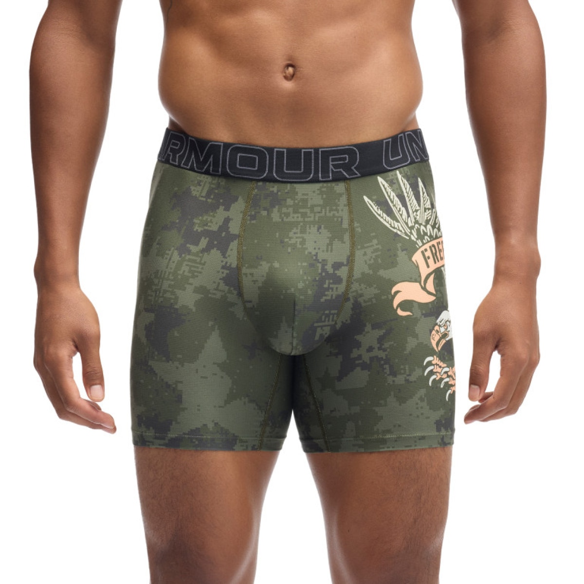 Męska bielizna treningowa (3-pack) Under Armour UA PERF TECH MESH - GRAPHIC 6\" 3pk - multikolor