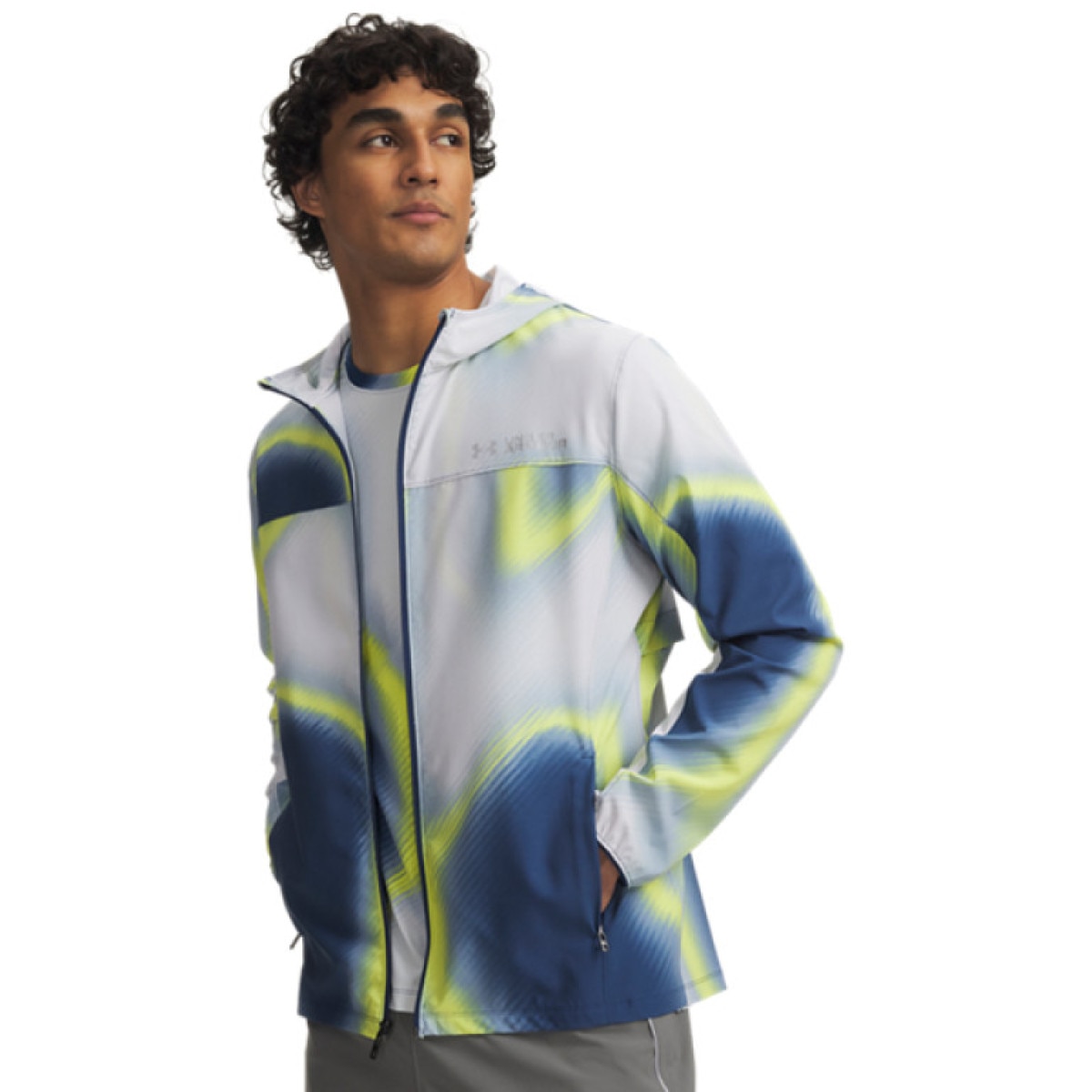 Męska kurtka do biegania Under Armour UA Velociti Storm Jacket - multikolor