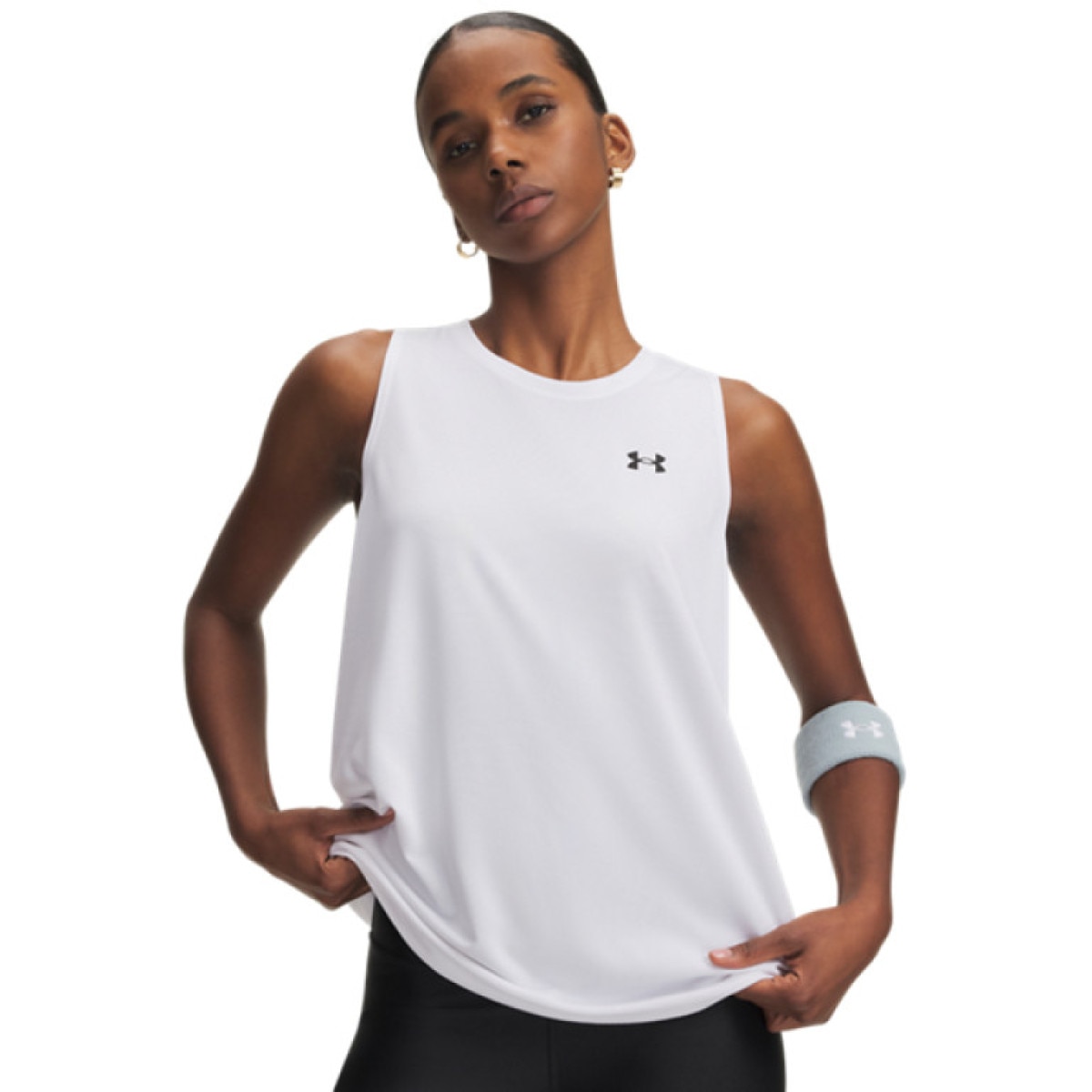Damski top treningowy Under Armour Tech Tank Solid - biały