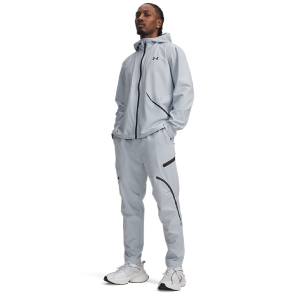 Męskie spodnie treningowe cargo UA Unstoppable Cargo Pant - szare