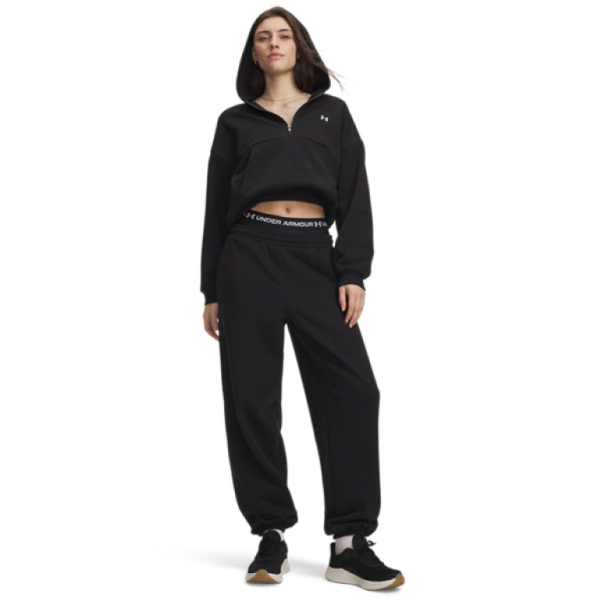Damskie spodnie dresowe Under Armour Icon Flc Gym Pant - czarne