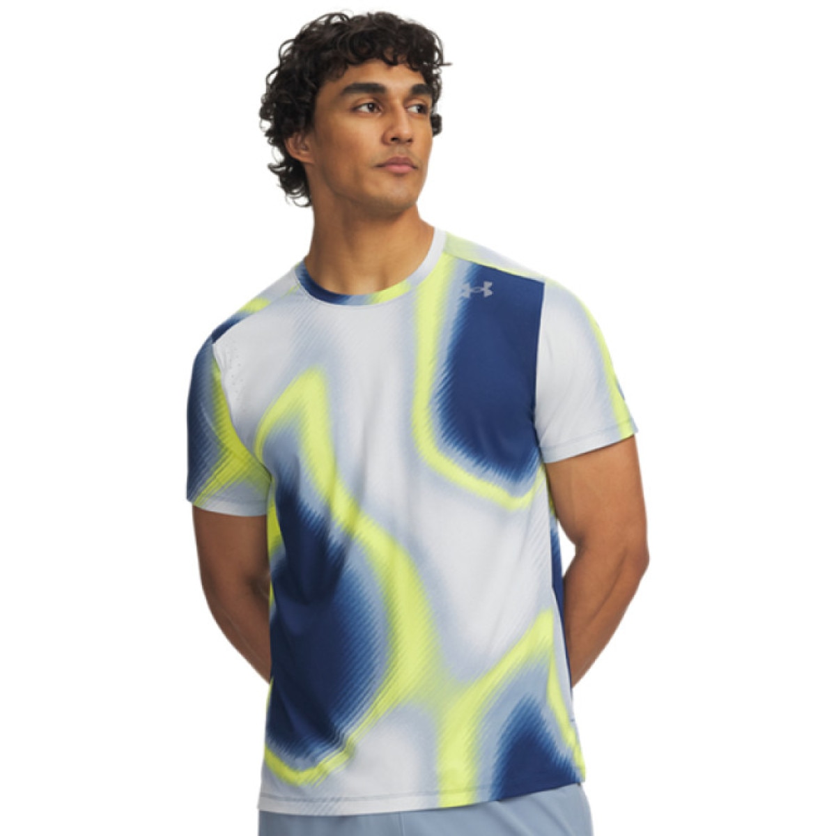 Męska koszulka do biegania Under Armour UA Velociti Pro Print SS - multikolor